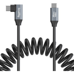 SmallRig 4792 Angle 90° Spiral USB-C to USB-C 100W 0.35m Black