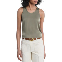 Michael Kors Γυναικείο Καλοκαιρινό Top Σατέν Χακί MT640TXAYJ-305