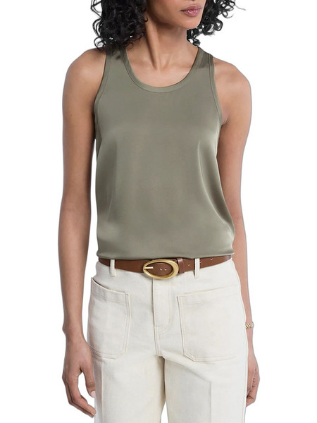 Michael Kors Γυναικείο Καλοκαιρινό Top Σατέν Χακί MT640TXAYJ-305