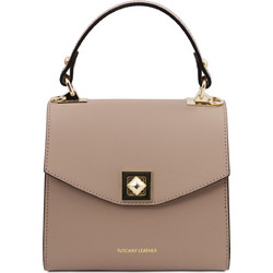 Tuscany Leather Γυναικείο Τσαντάκι Χειρός Δερμάτινο Nude TL142203