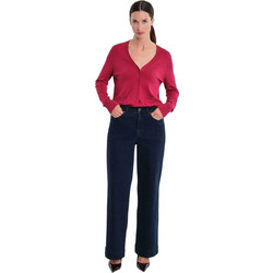 Gerry Weber Ψηλόμεσο Γυναικείο Τζιν Παντελόνι Κανονική Εφαρμογή Navy Μπλε N77003691038