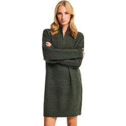 Funky Buddha Mini Καθημερινό Φόρεμα Πλεκτό Κυπαρισσί FBL014-102-13