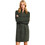 Funky Buddha Mini Καθημερινό Φόρεμα Πλεκτό Κυπαρισσί FBL014-102-13