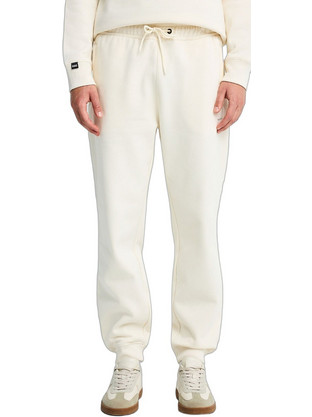 Funky Buddha Ανδρικό Παντελόνι Φόρμας Fleece με Λάστιχο Εκρού FBM014-050-02