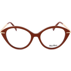 Max Mara MM5075 066 Γυναικείος Σκελετός Γυαλιών Οράσεως Κοκάλινος Μεταλλικός Χρυσός Μπορντό