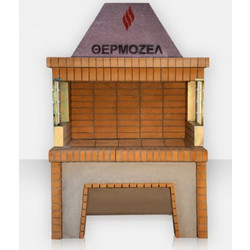 Thermogatz B203-4 Χτιστή Ψησταριά Μ153xΒ94cm