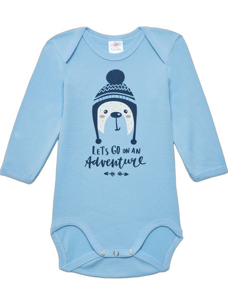 Pretty Baby Winter Φορμάκι Εσώρουχο Μακρυμάνικo για Αγόρι Γαλάζιο 35158-1-625