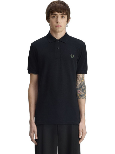 Fred Perry Ανδρική Μπλούζα Polo Κοντομάνικη Μαύρη M6000-13C