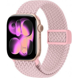 Crong Wave Braided Λουράκι Υφασμάτινο Pink (Apple Watch 38 / 40 / 41mm)