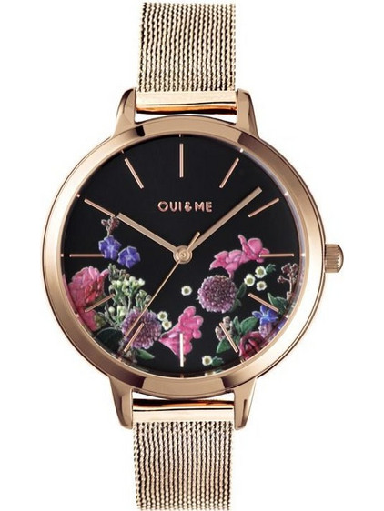 Oui & Me Fleurette Γυναικείο Ρολόι με Ροζ Χρυσό Μεταλλικό Μπρασελέ ME010340