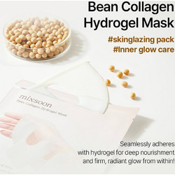 Mixsoon Bean Collagen Hydrogel Sheet Μάσκα Προσώπου για Λάμψη με Κολλαγόνο 3x35gr