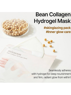 Mixsoon Bean Collagen Hydrogel Sheet Μάσκα Προσώπου για Λάμψη με Κολλαγόνο 3x35gr