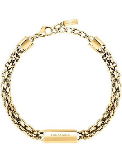 Trussardi T-Design Γυναικείο Βραχιόλι από Ατσάλι Xρυσό TJAXA46