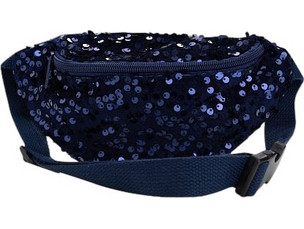 Dpam Navy Sequins Παιδικό για Κορίτσια Τσαντάκι Μέσης Μπλε