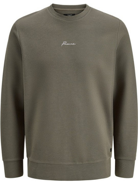 Jack & Jones Ανδρικό Φούτερ Χακί 12177126