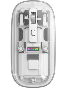 Marvo M810W Ασύρματο Bluetooth Ποντίκι Transparent White