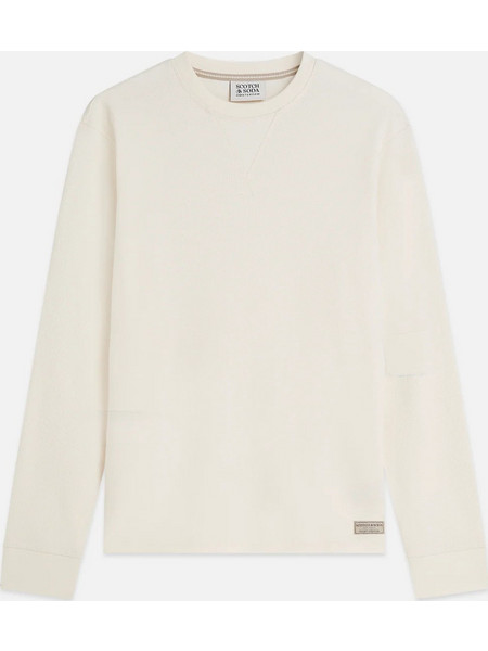 Scotch & Soda Ανδρικό Φούτερ Μπεζ 183745-270