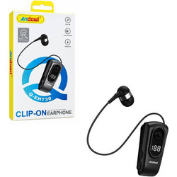 Andowl Q-EH730 Ακουστικό Bluetooth In Ear Πέτου Black
