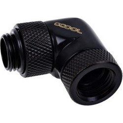 ALPHACOOL ICICLES ANGLE ADAPTER CONNECTIONS BLACK, 360 REVOLVING, 90 ANGLED