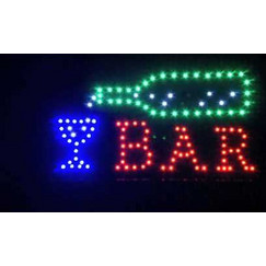 Πινακίδα LED 3 Χρωμάτων BAR με Μπουκάλι