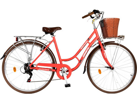 Orient Bikes Nostalgie Lady Γυναικείο Ποδήλατο Πόλης 28" Αλουμινίου με 6 Ταχύτητες Κοραλί