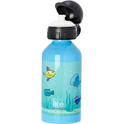 Ecolife Fish Παιδικό Μπουκάλι Θερμός Ανοξείδωτο BPA Free Γαλάζιο 500ml