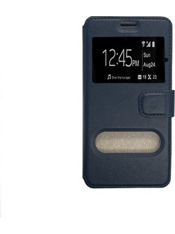 Θήκη Book Stand Universal Με Παράθυρα για Huawei P10 Lite (OEM) μαύρη