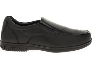 Slip ons Haralas MOCCASIN BUTTERO-03 COW FL-BLACK Ανδρικό