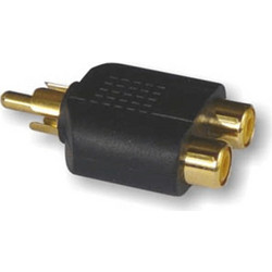 Adaptor RCA αρσενικό σε δυο RCA θηλυκά