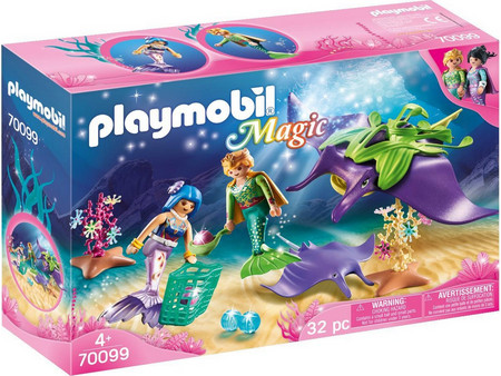 Playmobil Magic Συλλέκτες Μαργαριταριών με Γιγάντιο Σαλάχι Μάντα για 4+ Ετών 70099