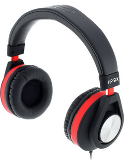 Alpha Audio HP Six Ενσύρματα Ακουστικά Over Ear Μαύρα Κόκκινα