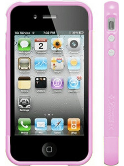 VOLTE-TEL ΘΗΚΗ IPHONE 4G/4S BUMPER 2 PCS + SCREEN PROTECTOR PINK ALL