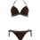 Gsecret Bikini Set Τριγωνάκι με Ενίσχυση Brazil Σοκολατί XL1952-6493