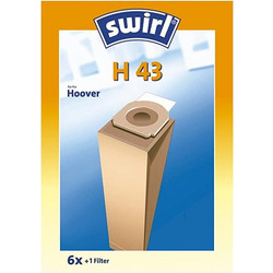 Swirl H 43 Σακούλες Σκούπας 6τμχ Συμβατές με Σκούπα Hoover