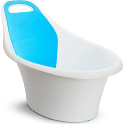 Munchkin Sit & Soak Αντιολισθητικό Μπανάκι Μωρού Λευκό Γαλάζιο