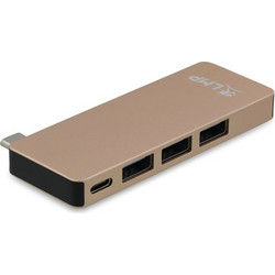 LMP Μετατροπέας USB-C Basic Hub 6-Port, 3x USB 3.0, SD,microSD, USB-C (PD) ΑΛΟΥΜΙΝΙΟΥ - ROSEGOLD
