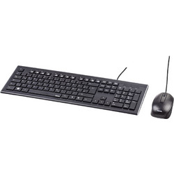 Hama Cortino Wired Black Σετ Πληκτρολόγιο & Ποντίκι