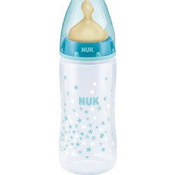 Nuk First Choice+ Πλαστικό Μπιμπερό με Θηλή Καουτσούκ κατά των Κολικών 0-6m Small Stars 300ml