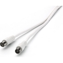 Vivanco Καλώδιο Κεραίας Coax Male to Coax Female 1.5m White 48502