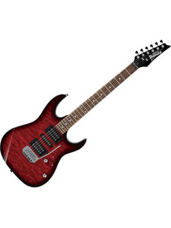 Ibanez GRX70QA Ηλεκτρική Κιθάρα ST Style με HSH Μαγνήτες και Ταστιέρα Jatoba Transparent Red Burst