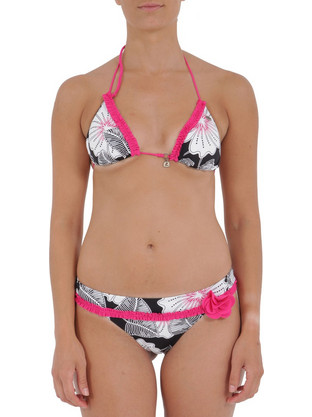 Banana Moon Bikini Set Τριγωνάκι Brazil Floral Πολύχρωμο DINOABELIA-F5A01