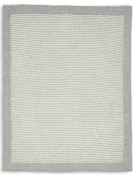 Mamas & Papas Stripe Κουβέρτα Αγκαλιάς Πλεκτή 70x90 Γκρι