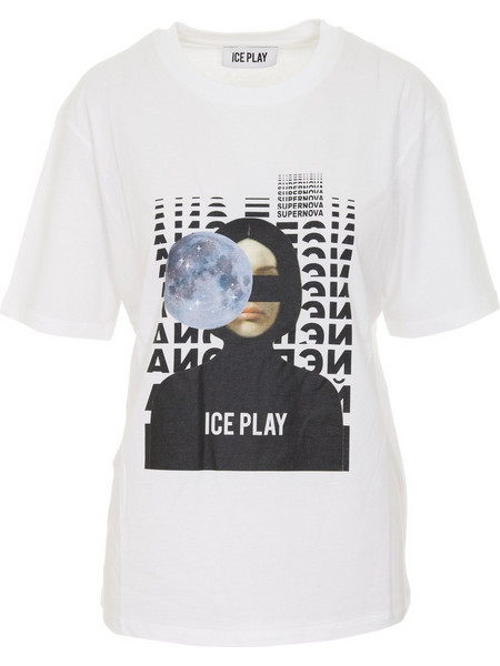 ICE PLAY W T-SHIRT - F085-P430-1101-WHT WHITE