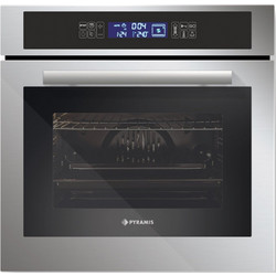 Pyramis 60ΑΠ 1075 Inox Φούρνος Ηλεκτρικός Άνω Πάγκου 66lt 59.5cm