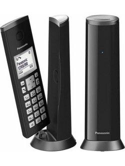 Panasonic KX-TGK212 Ασύρματο Τηλέφωνο Σετ Duo με Ανοιχτή Ακρόαση Μαύρο