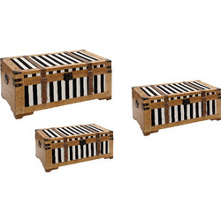 Σετ Μπαούλο 3τμχ Plywood ESPIEL 70-80-90εκ. ZAP301 - ESPIEL - ZAP301