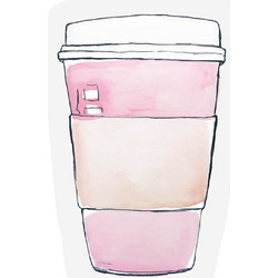 The Gift Label Coffee Cup - Cut- out Ευχετήρια κάρτα
