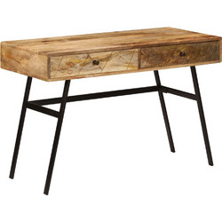 VidaXL Γραφείο Μασίφ Ξύλο 110x50x76cm 246718