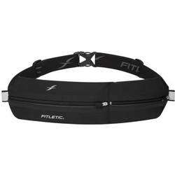 Fitletic Bolt Two Pouch Τσαντάκι Μέσης για Τρέξιμο Μαύρo MSB02-01