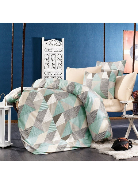 Dimcol Σετ Σεντόνια Υπέρδιπλα Φανελένια 220x240 Geometrical 330